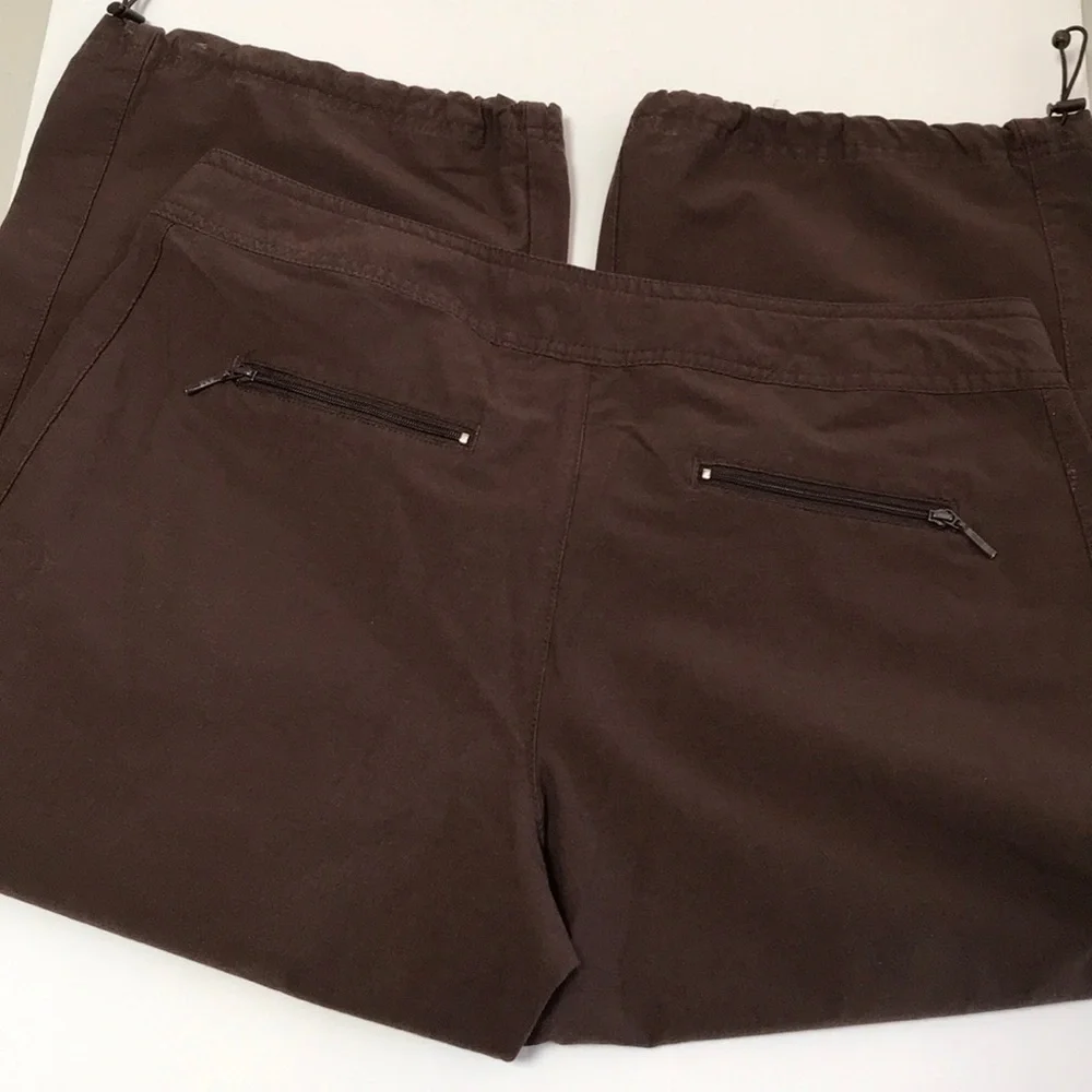 Danskin Now brown athletic / leisure crop pants - Picture 6 of 6